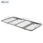 Extented Iron Net Wheel Collapsible Metal Bed Frame , Foldable Metal Single Bed Frame
