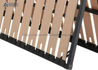 Foil Paper Slatted Foldable Platform Bed Frame , Heavy Duty King Size Platform Bed Frame