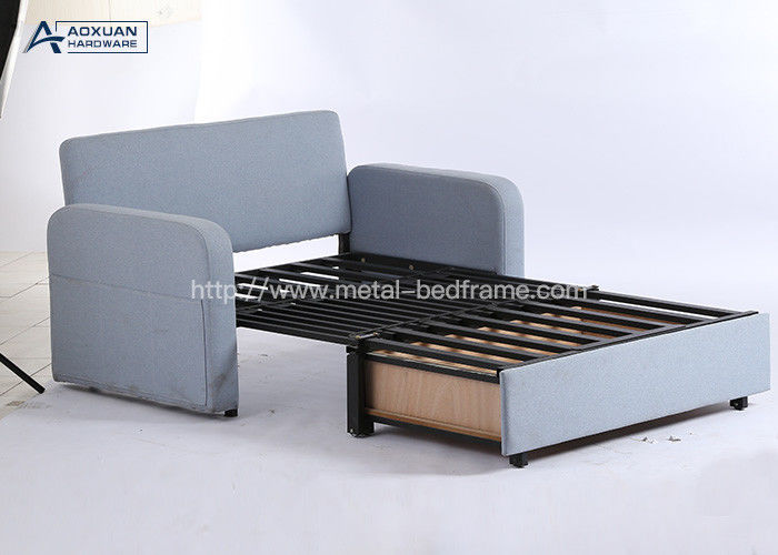 Metal Sofa Bed Mechanism , 1.2m Folding Bed Frame Sofa Bed