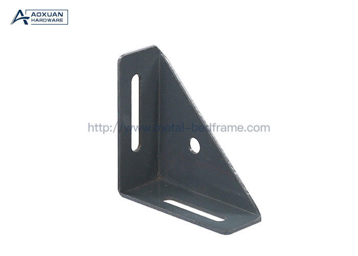 100mm Height Gray Bed Frame Connectors , Trapeziform Angle Brackets