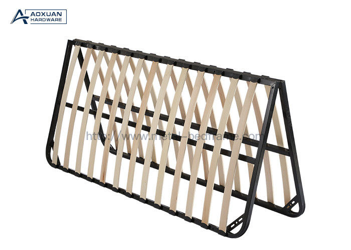 5ft Foldable Platform Bed Frame Queen, Queen Metal Bed Frame With Wooden Slats