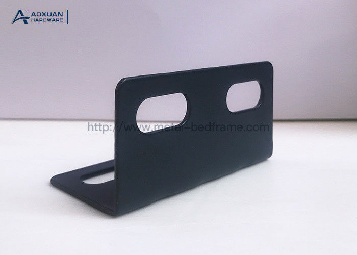 Matte Black Powder Coated Small Bed Frame Connectors