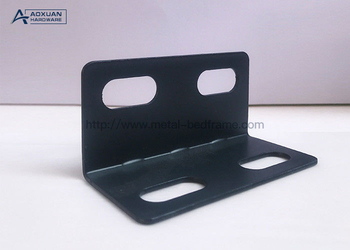 Matte Black Powder Coated Small Bed Frame Connectors