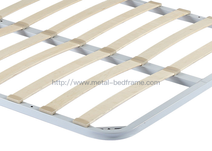 1.8mx2m King Size Metal Platform Bed Frame With Wood Slats